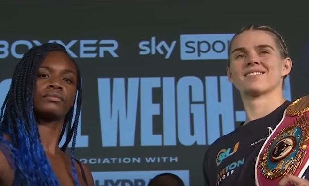 Claressa Shields vs Savannah Marshall face to face fight photo