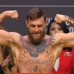 UFC star Conor McGregor weigh in