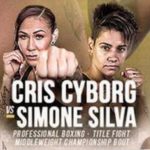 Cris Cyborg boxing debut Simone Silva poster