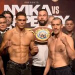David Nyika vs. Tommy Karpency Fight Weigh in Photo 2024
