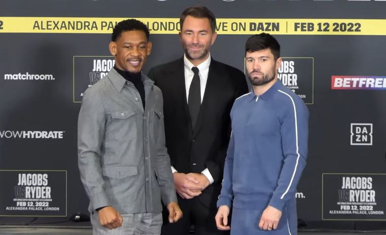 Daniel Jacobs John Ryder with Eddie Hearn