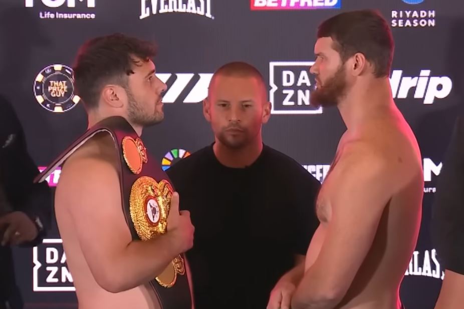 Dave Allen vs Arslanbek Makhmudov weigh in