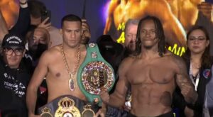 David Benavidez and Anthony Yarde weigh in photo