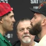 David Benavidez vs Caleb Plant pre Fight Face Off