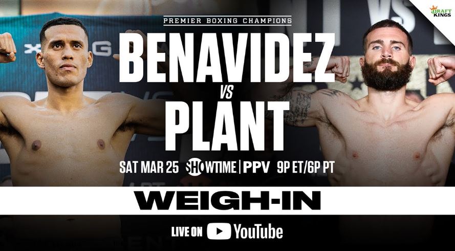 David Benavidez vs. Caleb Plant Live Weigh-In Results Video