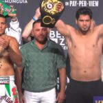 David Benavidez vs. Gilberto Zurdo Ramirez weigh in photo
