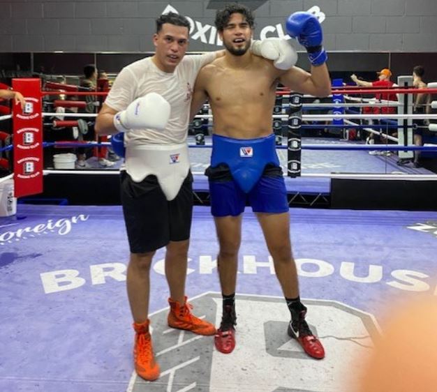 David Benavidez and Gilberto Ramirez sparring photo