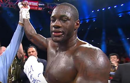 Deontay Wilder post fight pic