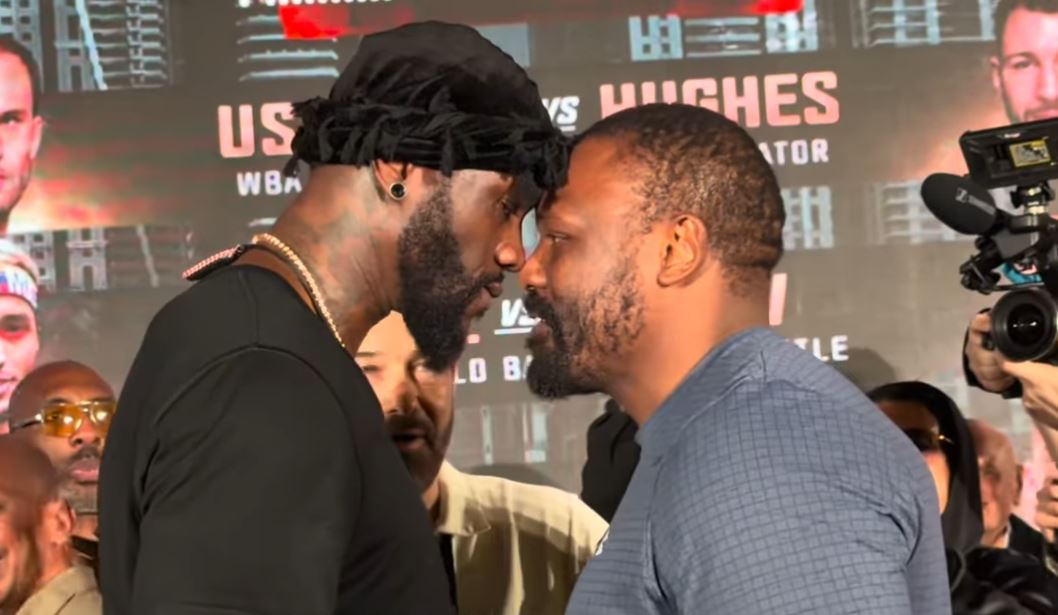 Deontay Wilder vs Derek Chisora face off