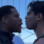 Devin Haney and Ryan Garcia confrontation