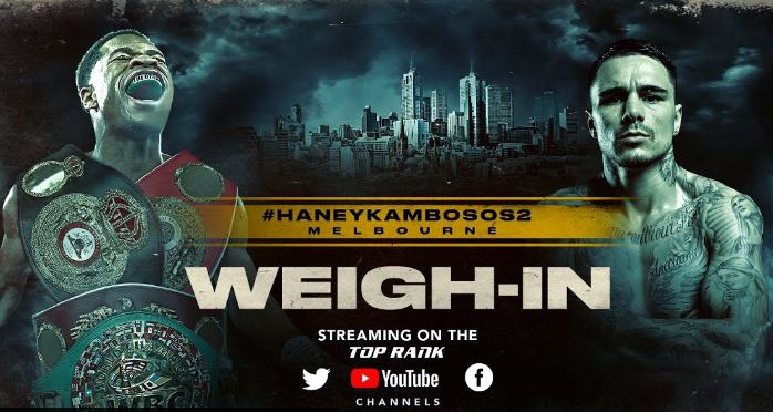 Devin Haney George Kambosos 2 Rematch weigh in
