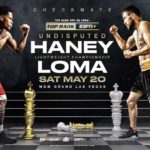Devin Haney vs Vasyl Lomachenko fight poster 2023