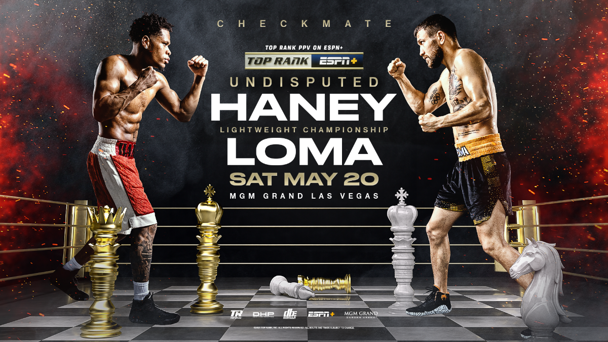 Devin Haney vs Vasiliy Lomachenko lightweight championship May 2023