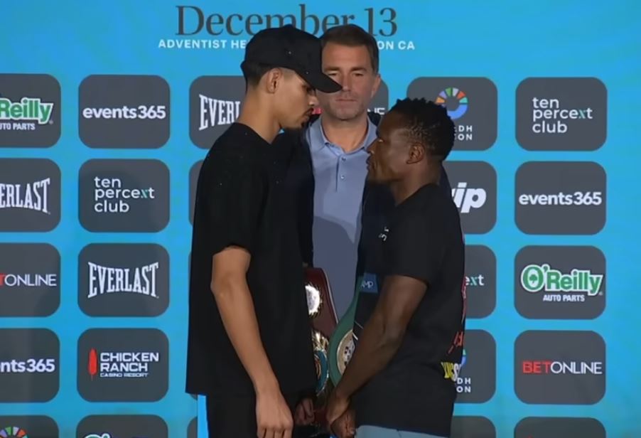 Diego Pacheco vs. Kevin Lele Sadjo face off