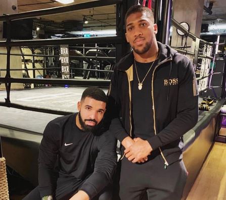 AJ with Drake