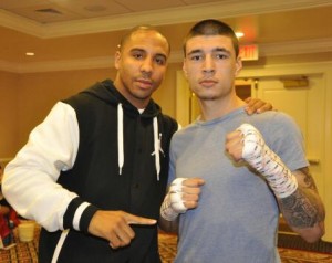 Dusty Harrison (Right) with Andre Ward (Left)