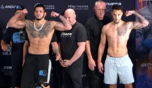Zuffa Boxing 9 Edgar Berlanga vs. Steven Butler fight weigh in