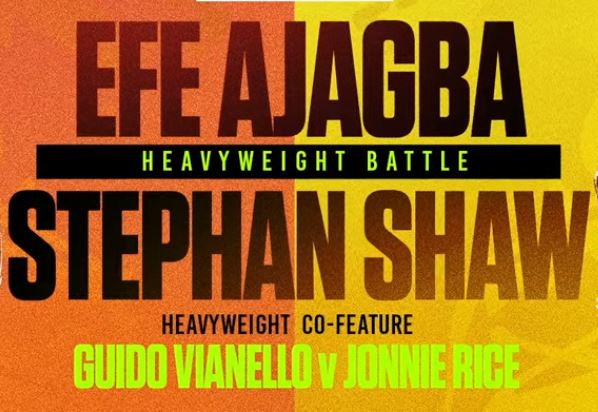 Efe Ajagba vs Stephan Shaw fight poster January 14 2023