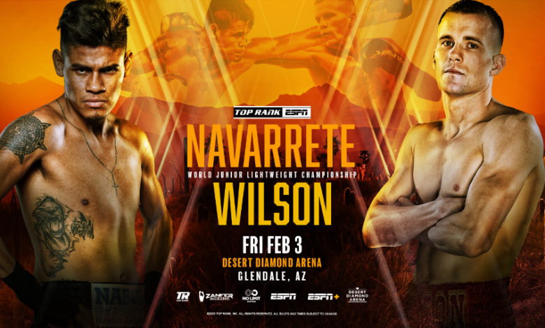 Emanuel Navarrete vs Liam Wilson February 2 2023