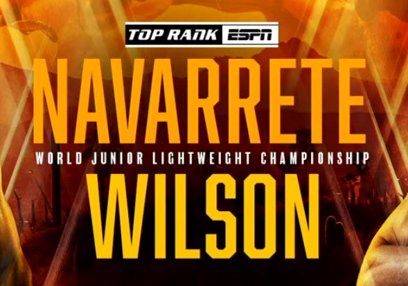 Emanuel Navarrete vs Liam Wilson Fight Banner 2023