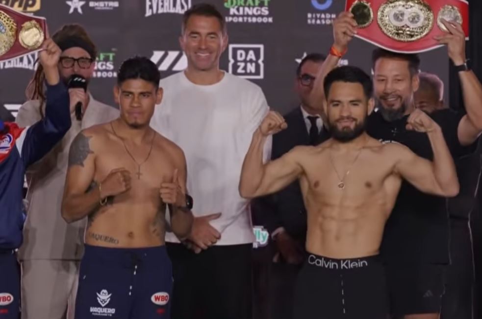 Emanuel Navarrete vs. Eduardo "Sugar" Nunez fight weigh in