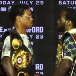 Errol Spence vs Terence Crawford staredown