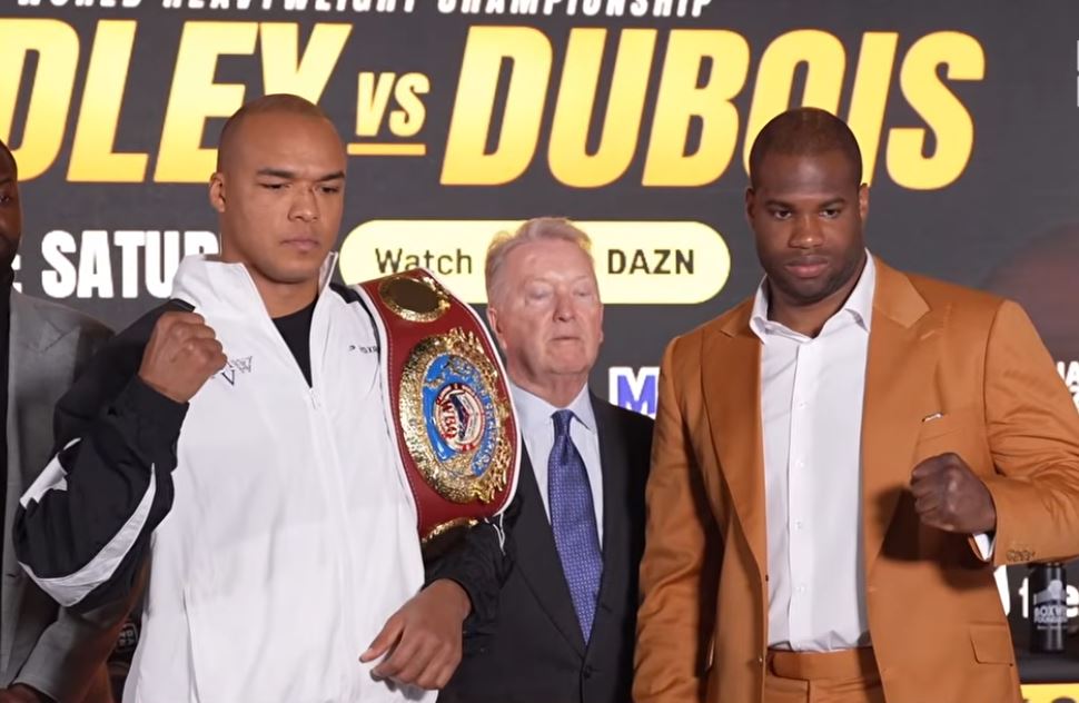 Fabio Wardley vs. Daniel Dubois press conference in Manchester England