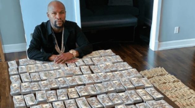 Floyd Money Mayweather million dollars cash