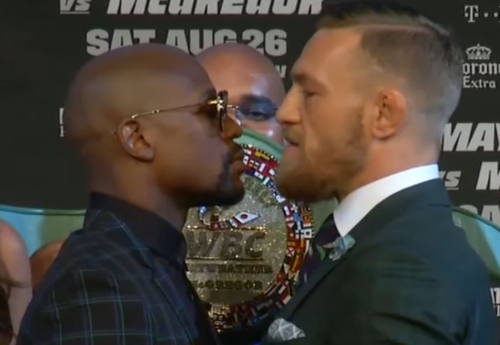 Floyd Mayweather vs Conor McGregor Face Off