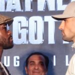 Floyd Mayweather and John Gotti III face to face in New York