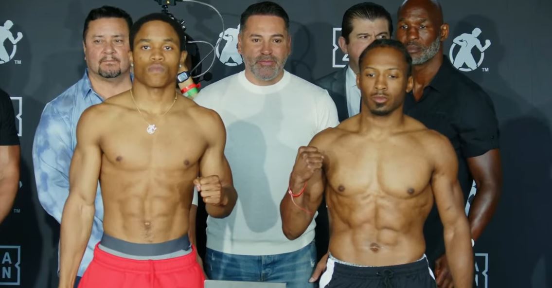 Floyd Schofield vs. Haskell Rhodes Fight Weigh In July 2023