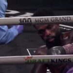 Frank Martin on canvas after Gervonta Davis KO