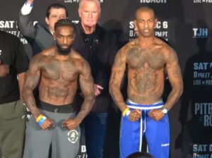 Frank Martin vs Rances Barthelemy fight weigh in side by side