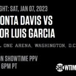 Gervonta Tank Davis versus Hector Luis Garcia January 7 2023 boxing match