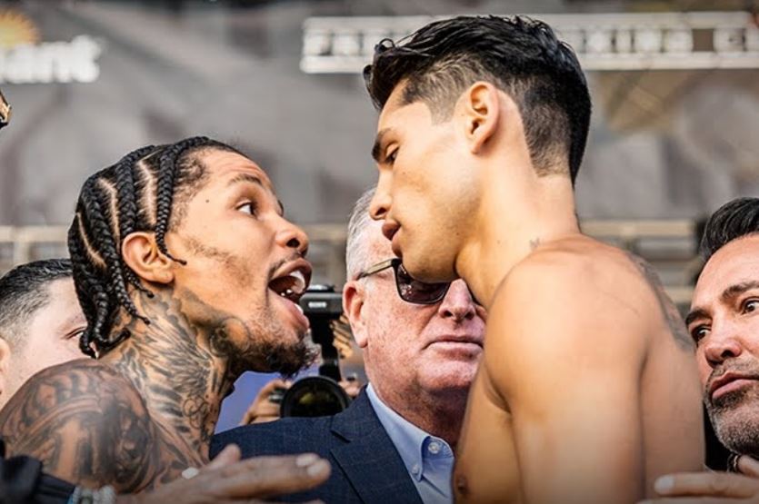 Gervonta Tank Davis vs. Ryan Garcia Boxing fight April 2023 Weigh in