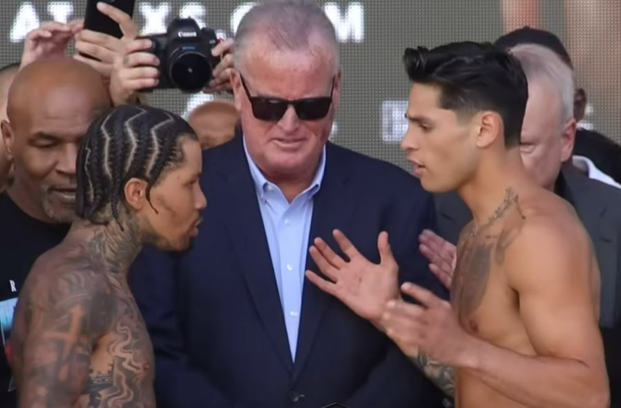 Gervonta Tank Davis versus King Ryan Garcia fight weigh in April 2023