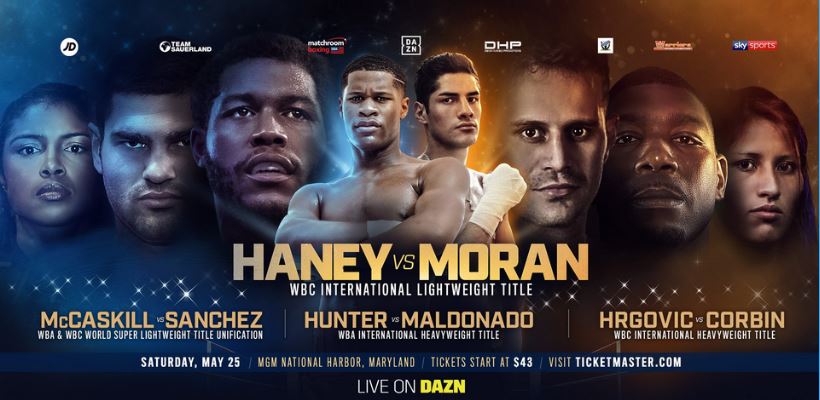 Devin Haney fight poster DAZN