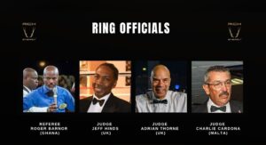 Michael Hunter vs Eli Frankham Ring Officials photo