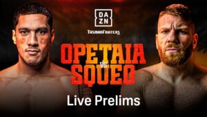 JAI OPETAIA VS. CLAUDIO SQUEO fight poster