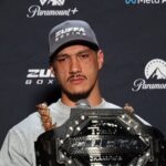 Champion Jai Opetaia with Zuffa Belt