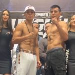 Jaime Munguia vs Gonzalo Gaston Coria fight weigh in photo
