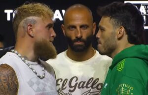 Jake Paul and Julio Cesar Chavez Jr face to face at the final presser