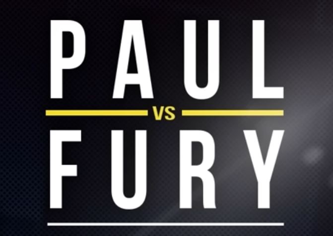 Jake Paul vs Tommy Fury boxing banner 2023