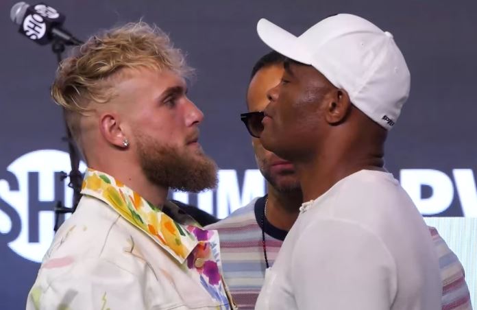 Jake Paul vs Anderson Silva Fight Face Off