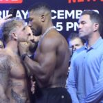 Jake Paul vs Anthony Joshua weigh in