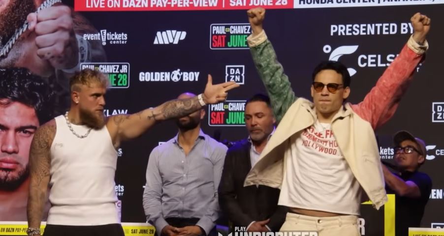 Jake Paul vs Julio Cesar Chavez DAZN press conference