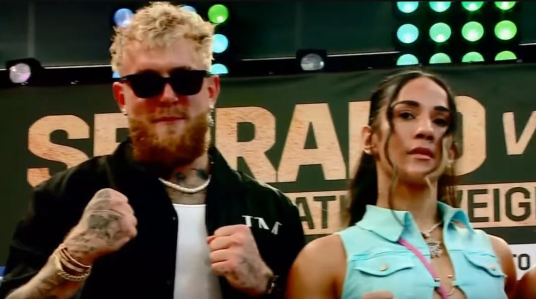 YouTube Jake Paul with Boxing Star Amanda Serrano