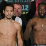 Janibek Alimkhanuly vs Denzel Bentley fight weigh in