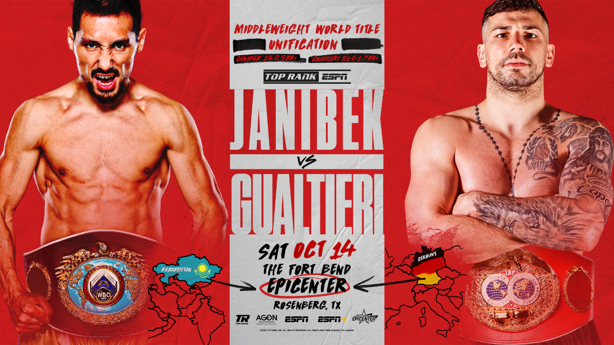 Janibek Alimkhanuly vs. Vincenzo Gualtieri October 14 2023 middleweight championship