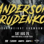 Jared Anderson vs. Andriy Rudenko boxing banner